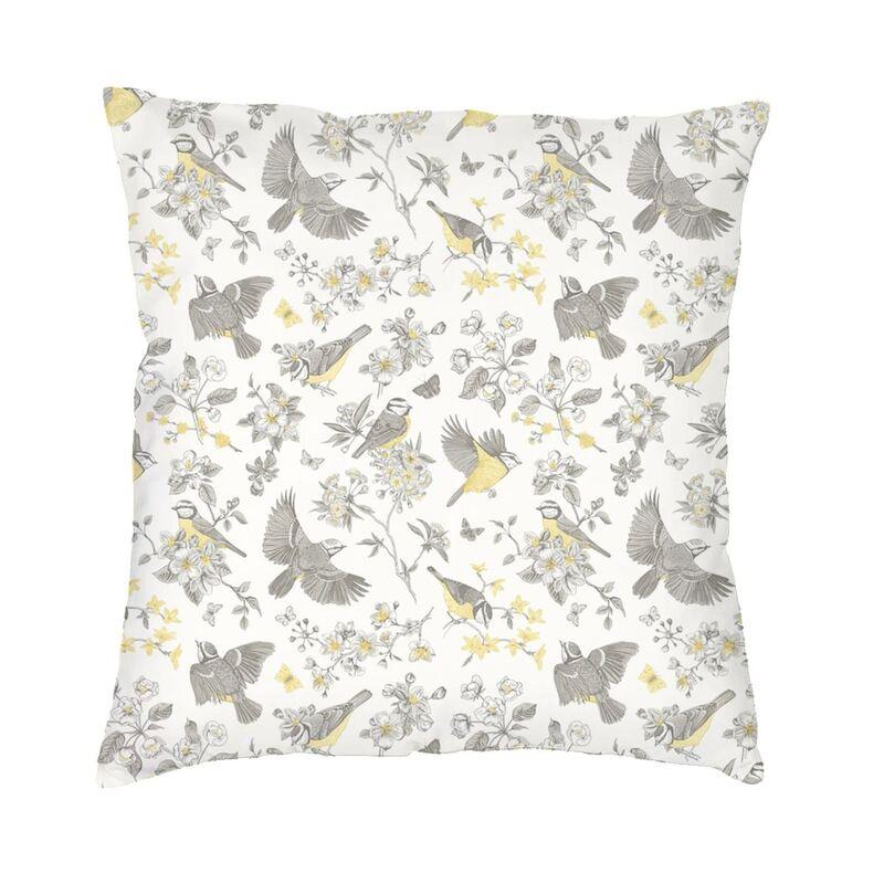 Red And White Toile De Jouy Cushion Covers Sofa Home Decor Square Throw Pillow Cover 45x45cm