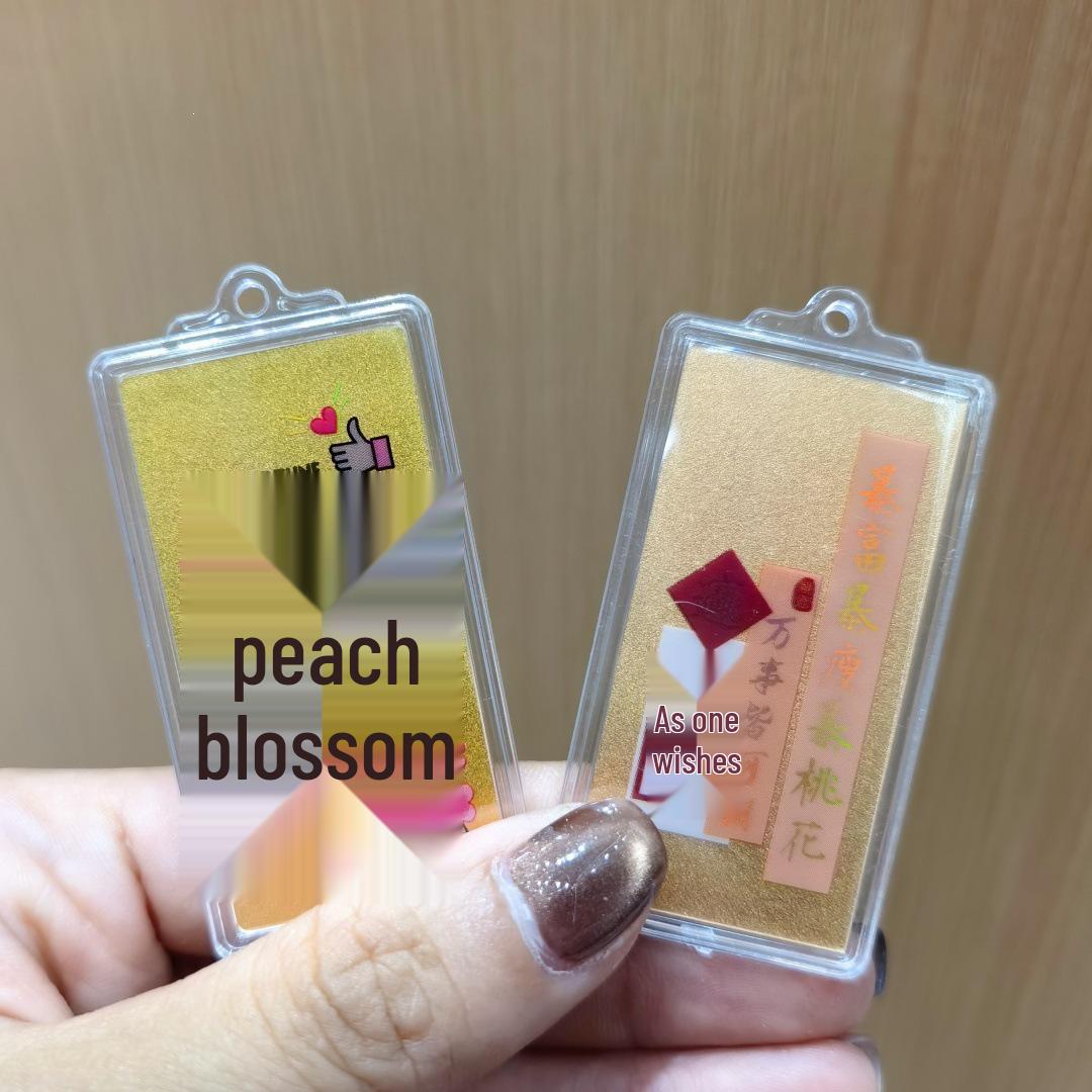 999 Pure Gold Mobile Sticker & Good Luck Car Pendant with Tassel