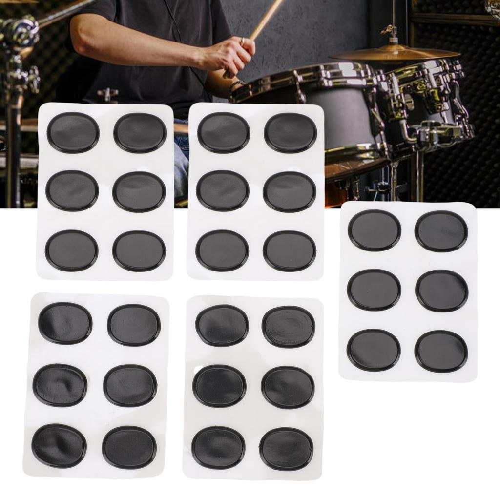 30 Pcs   Gel Pad Self Adhesive Soft Silicone Muffling Gel Pads   Dampeners for   Control