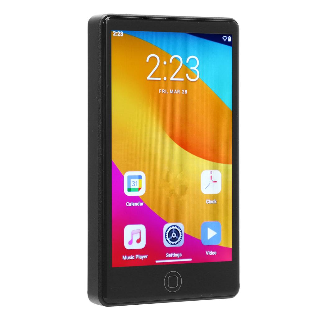 MP3 Player with Bluetooth and WiFi Support for Android14 Clear Sound Quality 4 Inch Touch Screen Built in Speaker