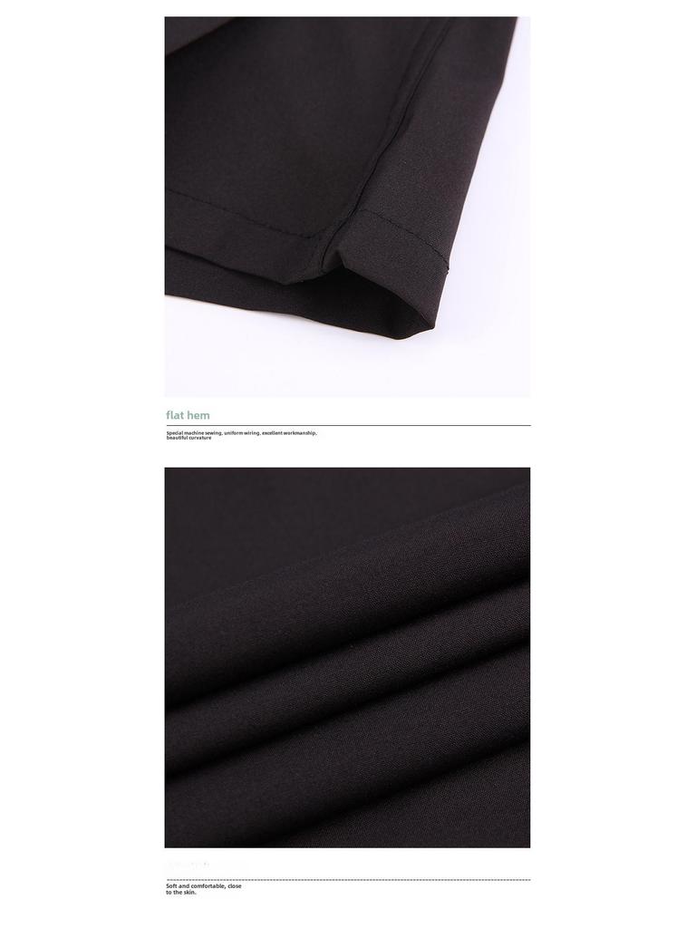 Dongyu Erkek Günlük Bol Düz Renk Kısa Kollu Yakalı Gömlek İlkbahar ve Yaz için