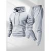 Mens Casual Sport Hoodie Set Loose Fit Long Sleeve Cotton Blend Tracksuit