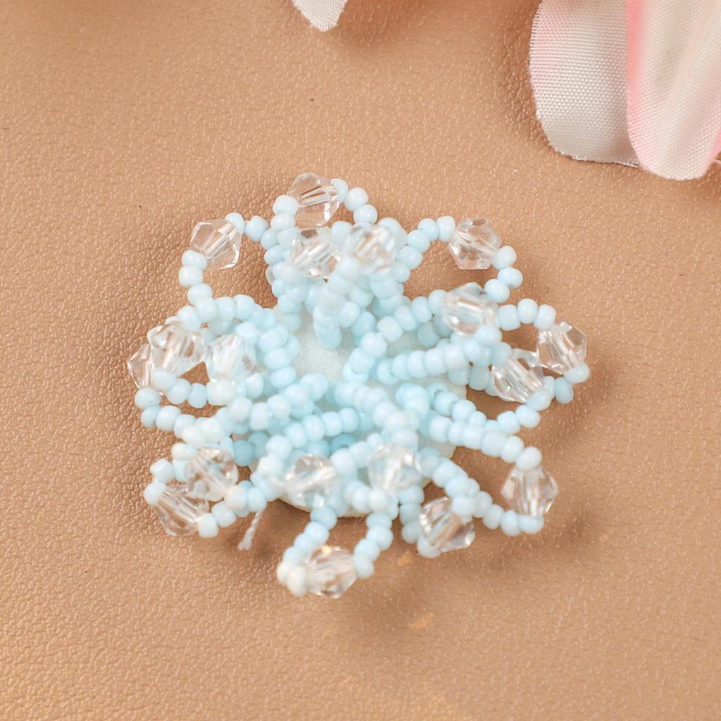 Spring & Summer Macaron Beaded Flower Earrings and Hair Accessories