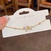 Elegante Bracciale a Farfalla in Zircone Francese per Donna - Design Semplice, Versatile ed Elegante