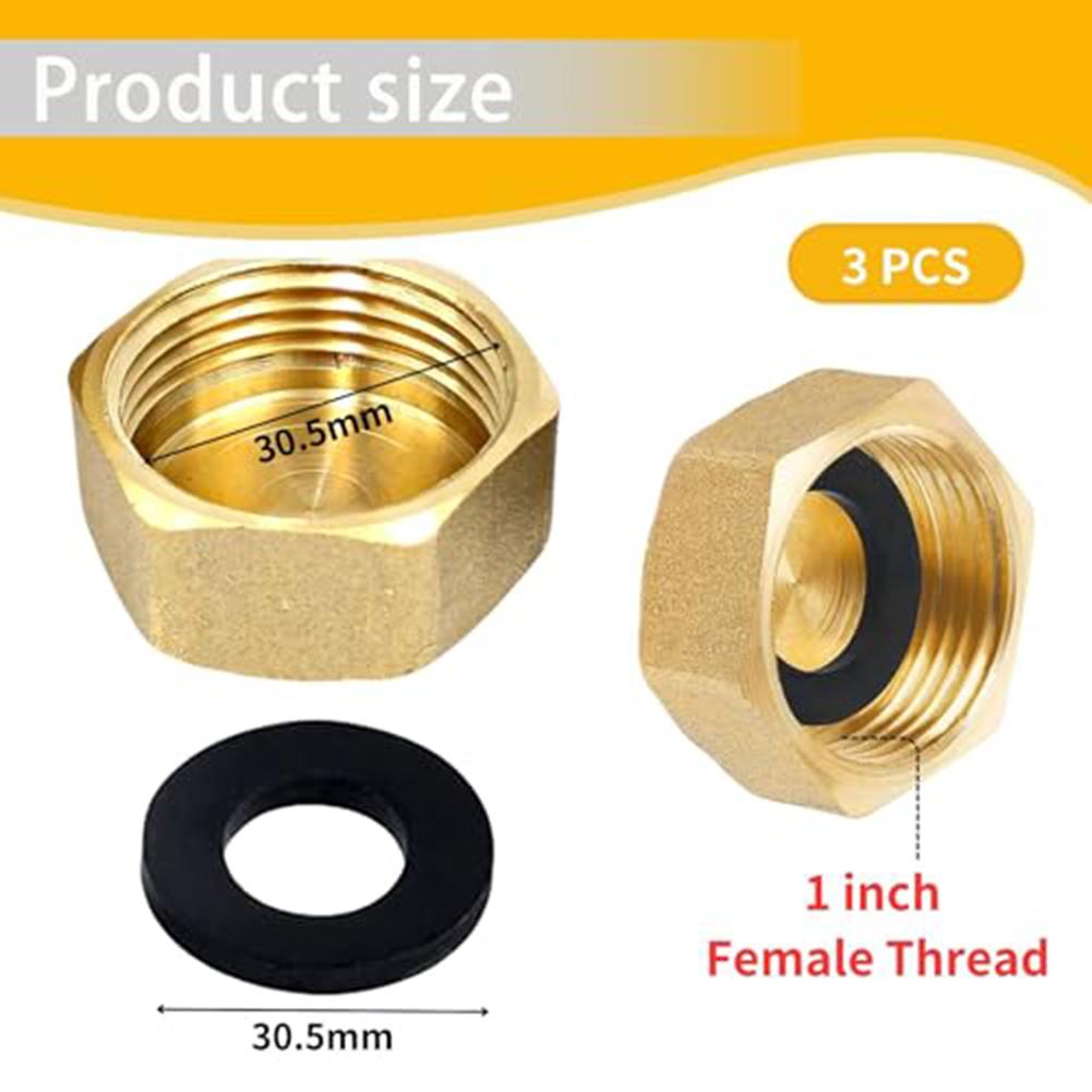 

Brass Pipe End Cap Brass Blanking Cap For Home Plumbing For Industrial Use 1-inch Female Thread Corrosion-resistant Brass China Mainland
