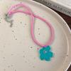 Fashionable Blossoms Pendant Necklace In Sturdy Cord Acrylic Materials With Adjustable Chain for Versatile Styling