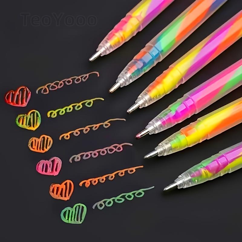 36 Colors Neon Gel Neutral Pen Set with 36 Colors to Choose From 1.2Mm Glitter Ink Vibrant Mixed Colors Smooth Writing
