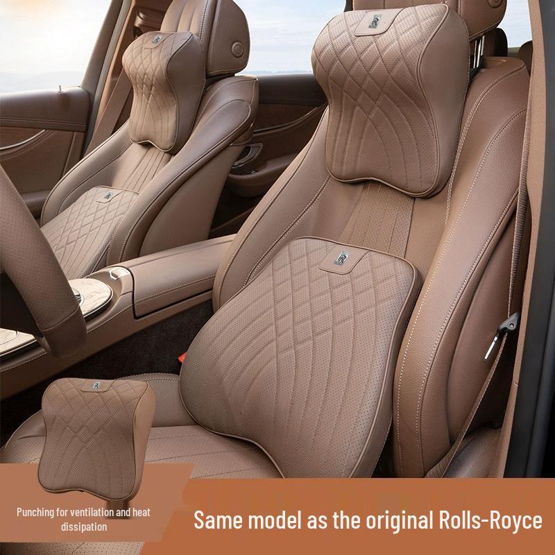 Rolls-Royce Car Neck Pillow: Headrest for Phantom, Cullinan, Ghost, Wraith, Dawn