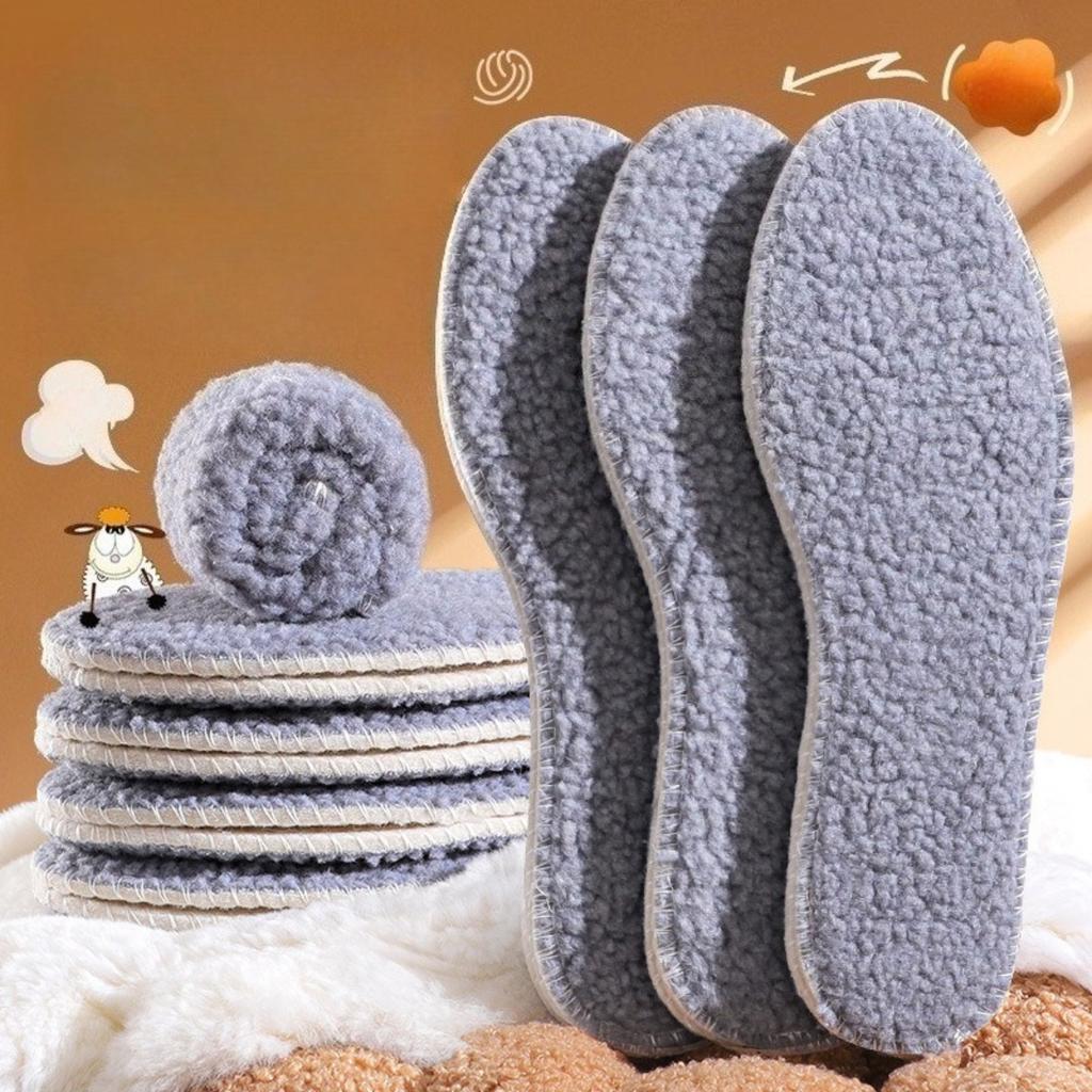 6pcs Imitation Lamb Wool Insoles, Customizable, Temperature Locked and Warm, Thick and Comfortable, Christmas, Thanksgiving, Halloween, New Year Gifts