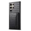 Luxury Crocodile Texture Leather Case For Samsung Galaxy S24 Ultra S23 Plus S21 FE Card Slot Wallet Flip Stand Smart Phone Cover