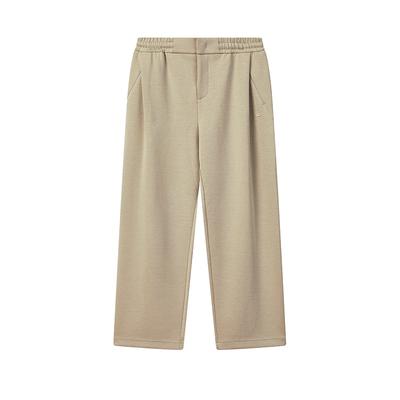 Milano Series Fashion Minimalist Classic Comfortable Versatile Knitted Casual Pants Men Bottoms Sand Khaki F11M615607FMK