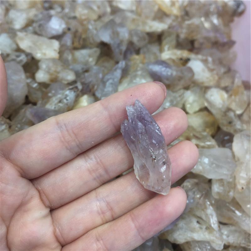 Rutilated Quartz Crystal Specimen Raw Rough Yellow Golden Hair Stone Mineral Specimen Craft