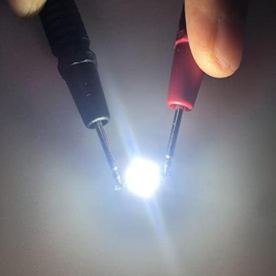 Hyuduo 1W 5V LED Chip Bulb, Light Beads 200lm Brightness High Bead Light Source Chip with Aluminum Plate for Floodlight, Pack of 25(Pure White