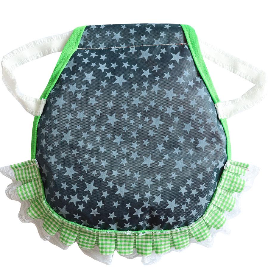 Dual-Layer Hen Saddle Apron with Feather and Back Protector