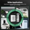 Dryer Vent Connector Kit EVA Cushioned Pad With 8.2ft Aluminum Foil Hose Dryer Vent Connector Kit: Quick Connect, Airtight Seal