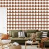 Harlequin Diamonds Wallpaper Orange and Light Gray 50x1000