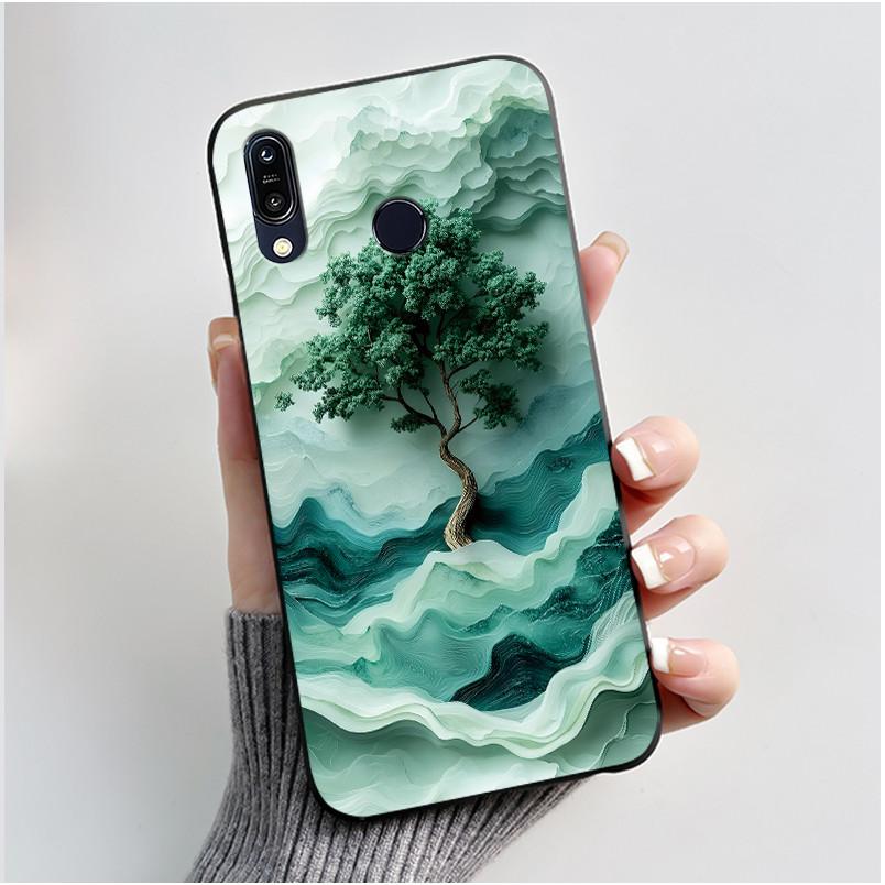 Für Asus Zenfone Max ZB555KL Max Pro ZB601KL ZB602K Hülle Niedliche Cartoon-Druck Schutzhülle Weiches Silikon Schwarzes Handygehäuse