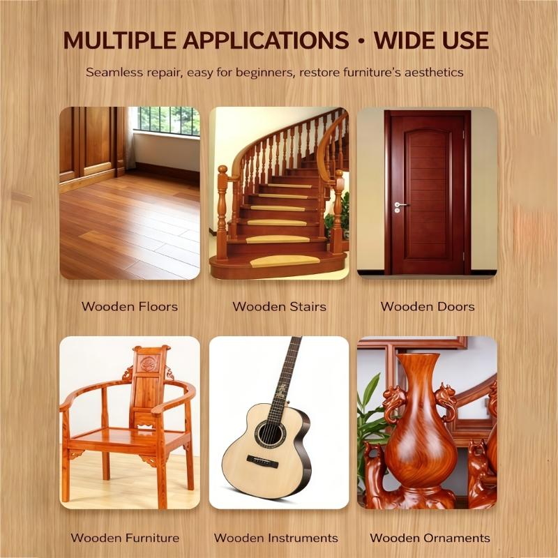 Furniture Repair Pen Wood Markers for Stains, Scratches, Wood Floors, Table and Desk, Wood Scratch Repair Restore Pen