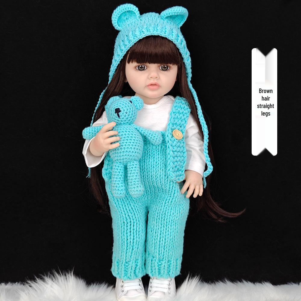 55cm Reborn Babydukke: Utkledningsjente Bursdagsgave Leke