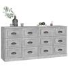 Maison Exclusive - Buffets 2 pcs gris béton bois d'ingénierie