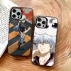 Gintama Phone Case For iPhone 17,16,15,14,13,12,11 Plus,Pro Max,XS,Colorful Silver Black Cover