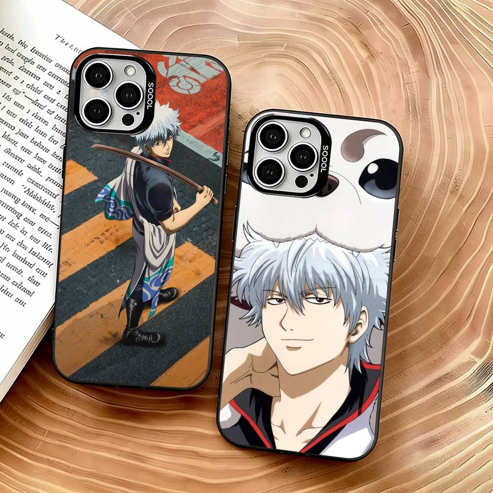 Gintama Phone Case For iPhone 17,16,15,14,13,12,11 Plus,Pro Max,XS,Colorful Silver Black Cover