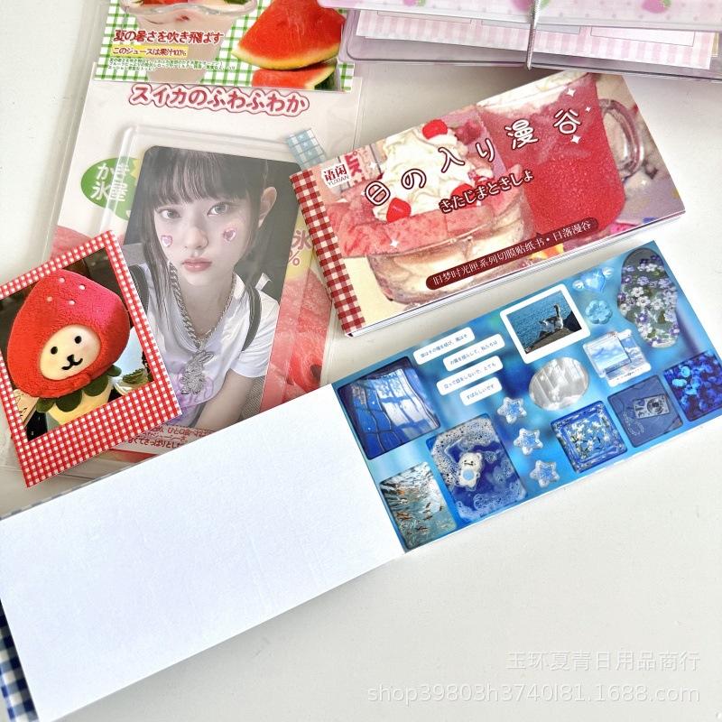 30Pcs/Lot Creative Handbook Kawaii Retro Ins Die Cutting Stickers Book Diy Scrapbook Diary Phone Case Cute Stationery Decals