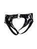 Tanga de Hilo de Látex PVC Elástico de Tiro Bajo Brillante al Aceite Sexy Micro Tanga Espalda en T Cuero Sintético PU Braguitas Sexy Ropa Gay Talla Grande Entrepierna Abierta