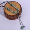 Vintage Ceramic Beaded Pendant Butterfly Necklace Ethnic Style Women Jewelry Gift