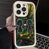 Phone Case for iPhone 17 Air 16E 15 16 Pro Max Nature Cute Child Painting Style Cover 14 Plus 13 12 Mini Soft Shell Silicone Fun