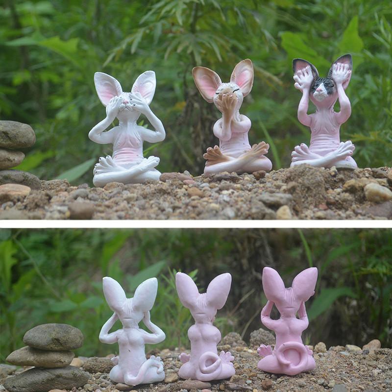 Resin Kitten Animal Home Desktop Decoration Small Accessories Gifts Holiday