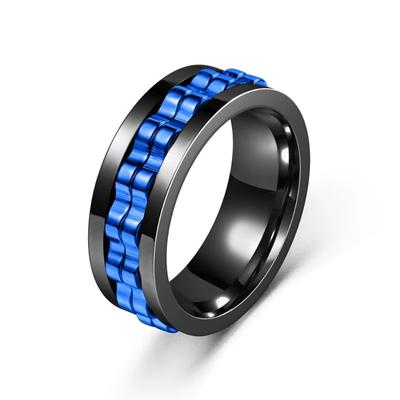 EDC Fidget Sliders Modeaccessoire Knarrenring Stressabbau für Erwachsene Metall ADHS Lässige Fidget-Ringe Haptische Münze