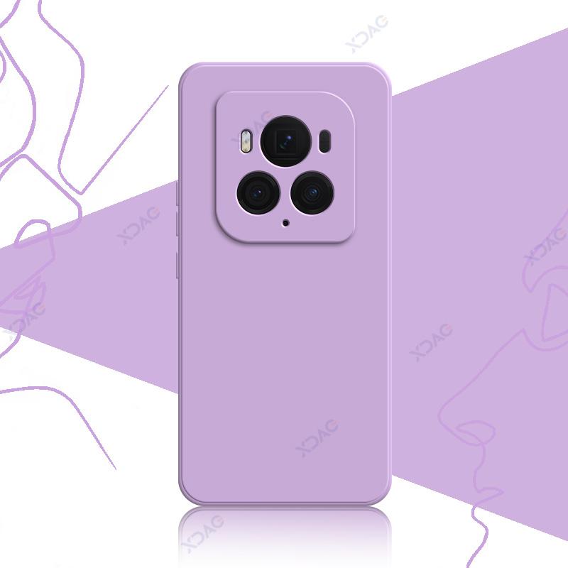 Luxury Double Liner Cover Cases for Honor Magic6 Magic 6 Pro Ultimate 6Pro 6Ultimate 5G Square Liquid Silicone Phone Armor Coque