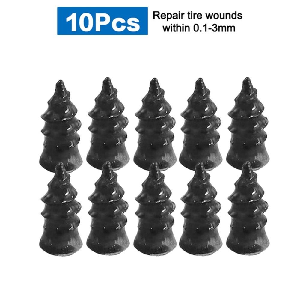 10*Tire Repair Rubber Nail Vacuum Tire Repair Kit Set Tubeless Accessories