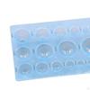 2Pcs Plastic Spherical Clay Semi Circle for DIY Dolls