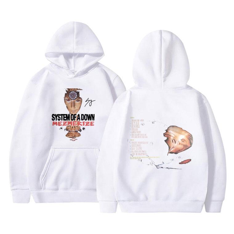 System of a Down Mezmerize Grafik-Hoodie der 90er Jahre – Herrenmode, Oversized Streetwear, Alternative Metal Sweatshirt
