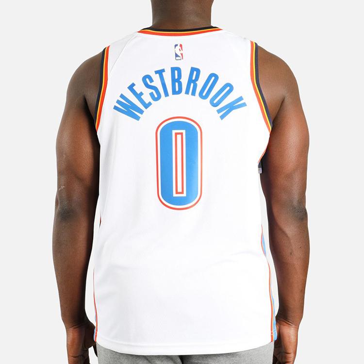 Nike X NBA Russell Westbrook Association Edition Ärmelloses Basketballtrikot Weiß 864437-100