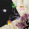 3/4 Inch Round Acrylic Blanks with Holes,Discs Clear Circles Sheet Ornaments for Festival Deco and Craft Projects DIY Keychains