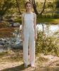 RE RHEE Pintucked Wide Leg Trouser