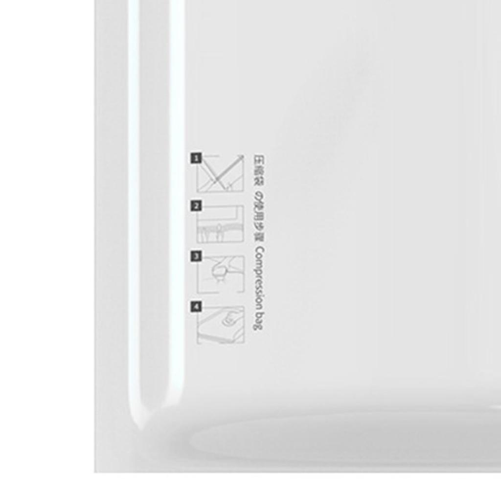 Vacuum Compression Bag Space Saving Bag White Pattern Easy Use Travel Packing Bag for Clothes Bedding Pillow