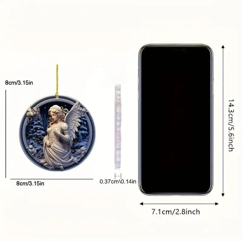 Stunning Acrylic Car Ornament Beautiful European Style Angel Design For Interior Decoration