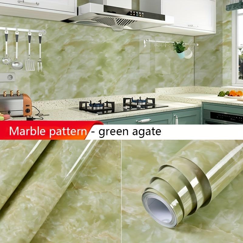 1ks Vodotěsné samolepky na zeď proměňte svůj mramorový vzor – odolné proti oleji, samolepicí a perfektní pro renovaci koupelen a nábytku v kuchyni!