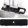 Extended Faucet Splash Guard Silicone Sink Protectors Mat Easy To Stall Sink Draining Pad  Hotel