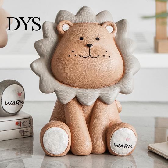 Lovely Money Box Eco-friendly Water-resistant Resin Home Figurines Piggy Bank for