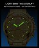WWOOR Wò Ài 8868 Men's Trendy Luminous Steel Band Waterproof Quartz Sports Watch