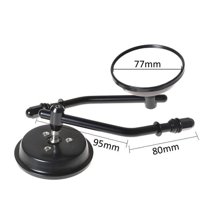 Retro chromované zpětné zrcátko pro motocykl Harley/Triumph