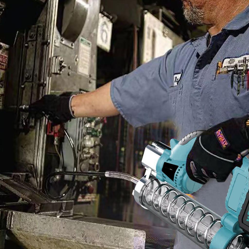 10000 PSI Cordless Oil Injector Brushless Professional Electric Grease Gun Portable Automotive Greaser Power Tools