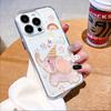 Happy Pink Elephant Lucency Phone Case for IPhone 14 15 16 13 12 11 17 Pro Max 12 13 Mini Soft Cover