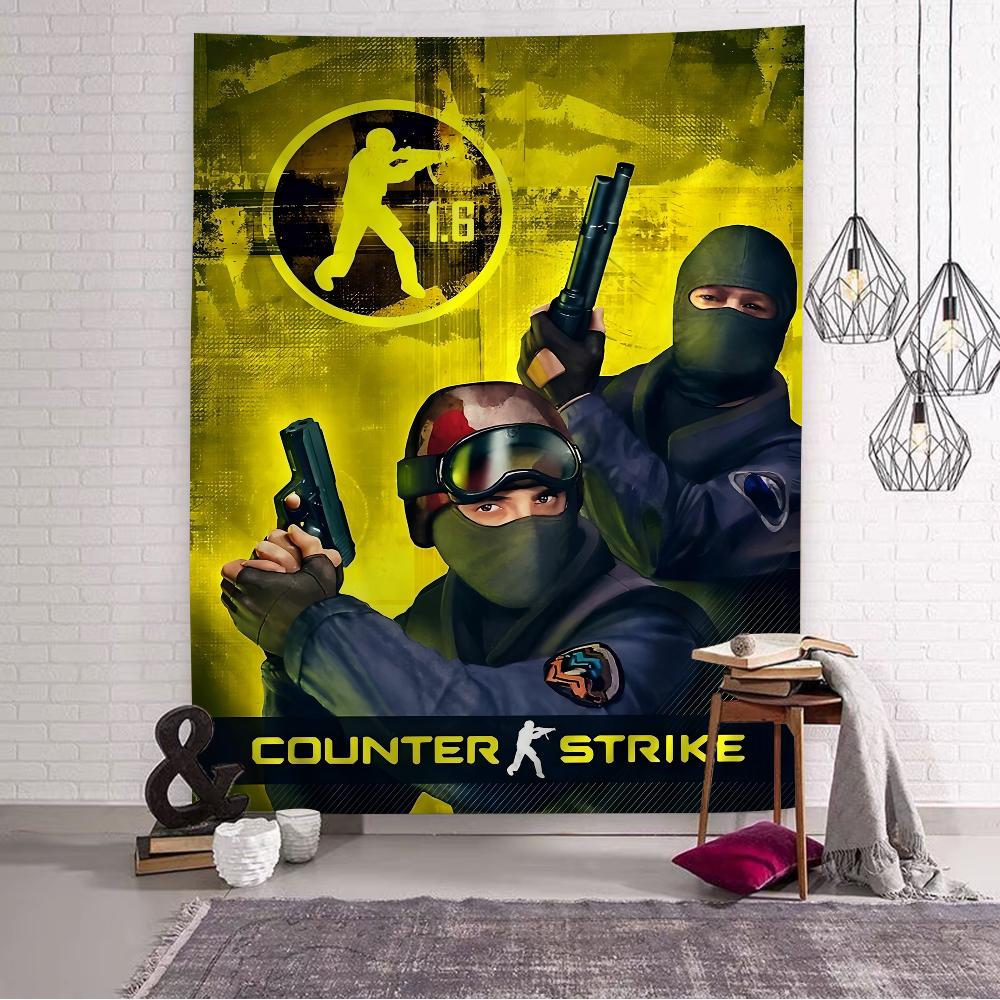 CounterStrike CS 2 Tapices Hippies para Colgar en la Pared Tapices de Pared Bohemios Mandala Decoración del Hogar INS