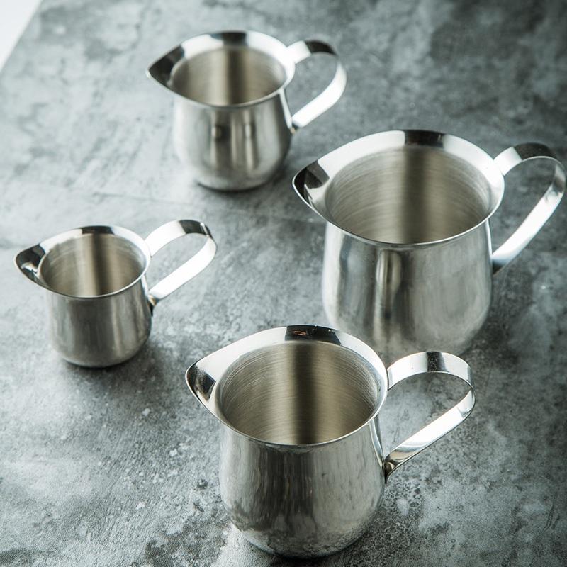 Stainless Steel Milk Jug Cup Frother Coffee Latte Art Flower Cup Espresso Cappuccino Maker Milk Foamer Pitcher 60/90/150/300ml